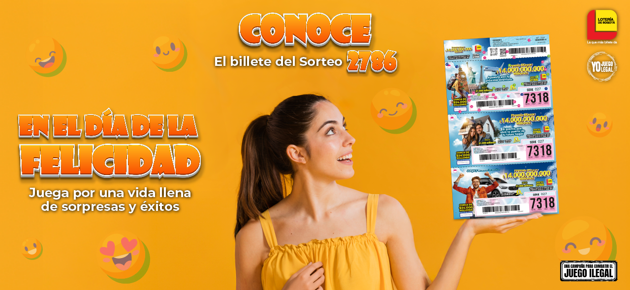 Conoce el billete del sorteo 2786