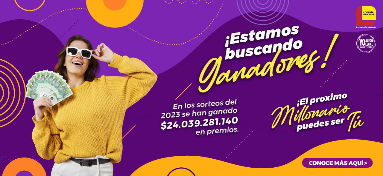 número ganador - Lotería de Bogotá