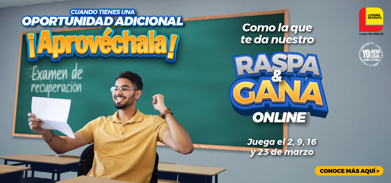 RASPA Y GANA LOTERÍA DE BOGOTÁ Lotería de Bogotá