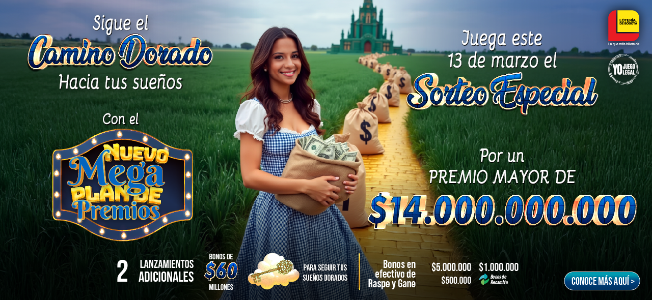 Sorteo Especial 13 de marzo