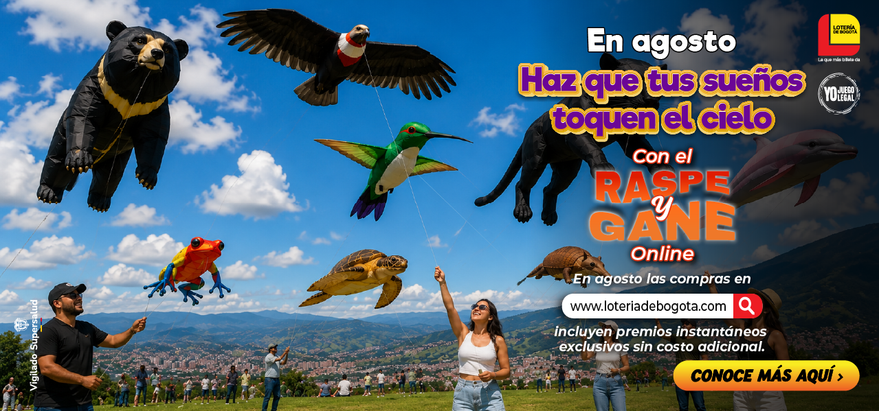 ¡Haz que tus sueños toquen el cielo en agosto con el Raspe y Gane Online!
