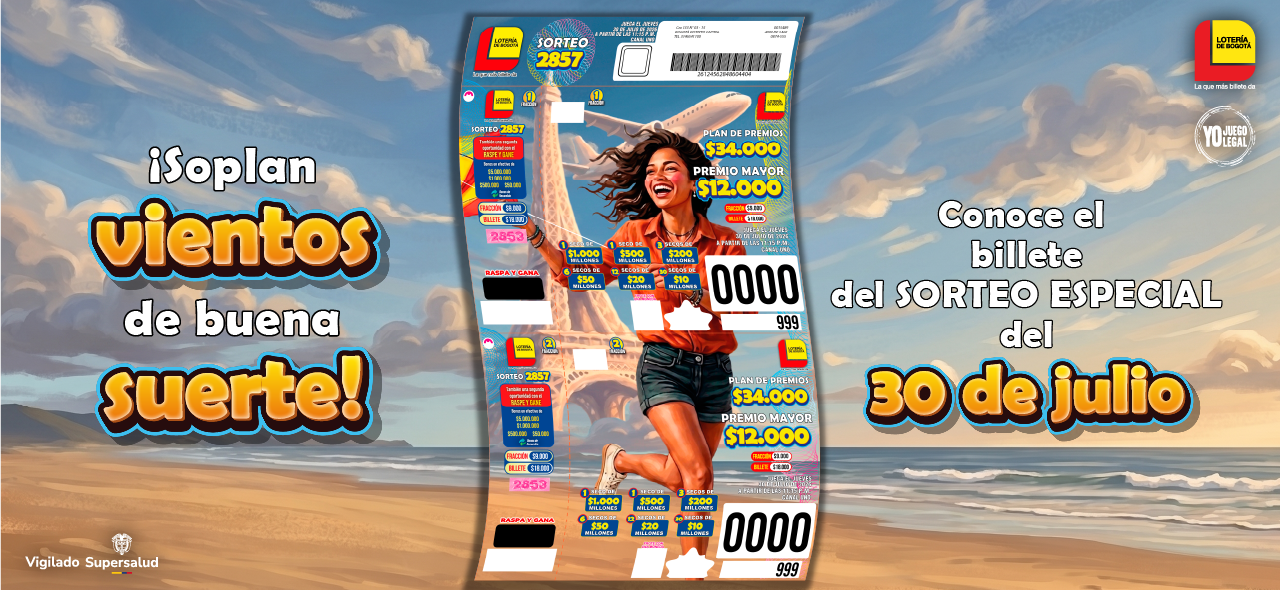 Conoce el billete de nuestro sorteo especial