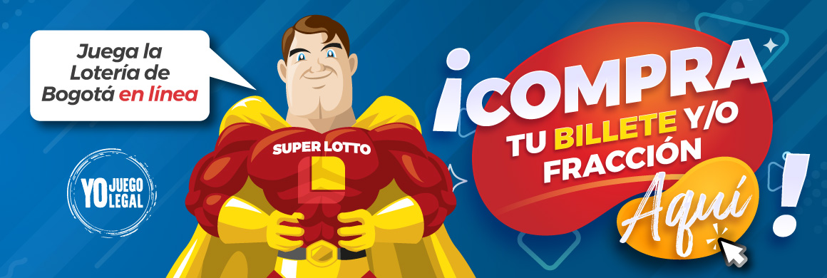 Compra aquí tu billete y/o fracción online de la Lotería de Bogotá