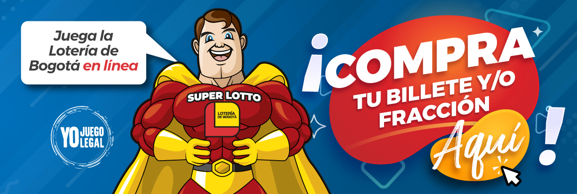 Juega la Lotería de Bogotá en línea. Compra tu billete y/o fracción aqui.