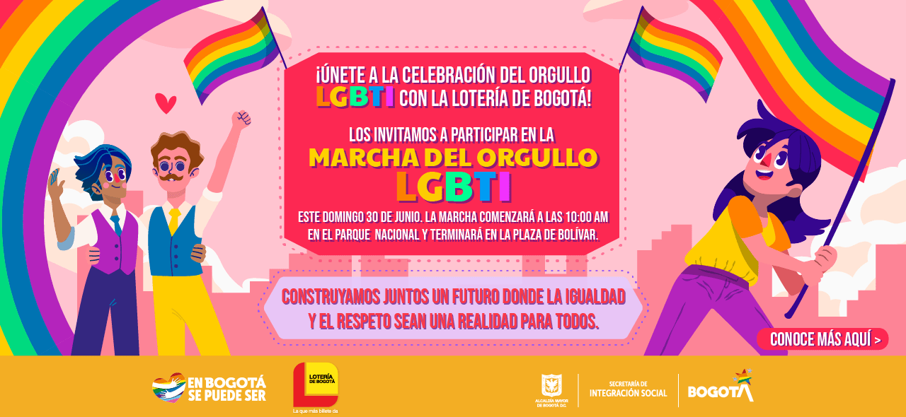Lotería de Bogotá celebra el Mes del Orgullo LGBTI