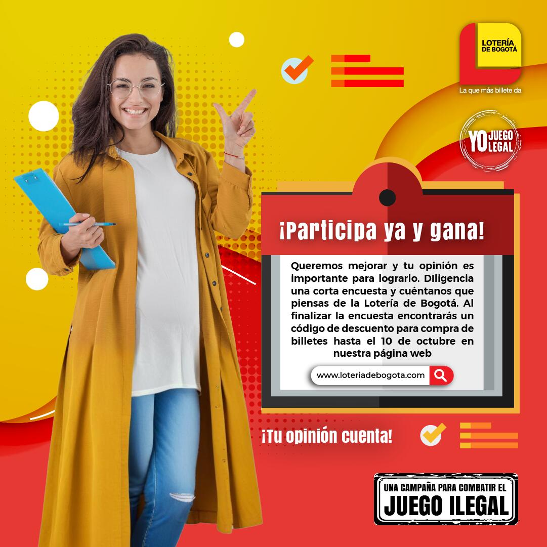 ¡Participa ya y gana! » Lotería de Bogotá