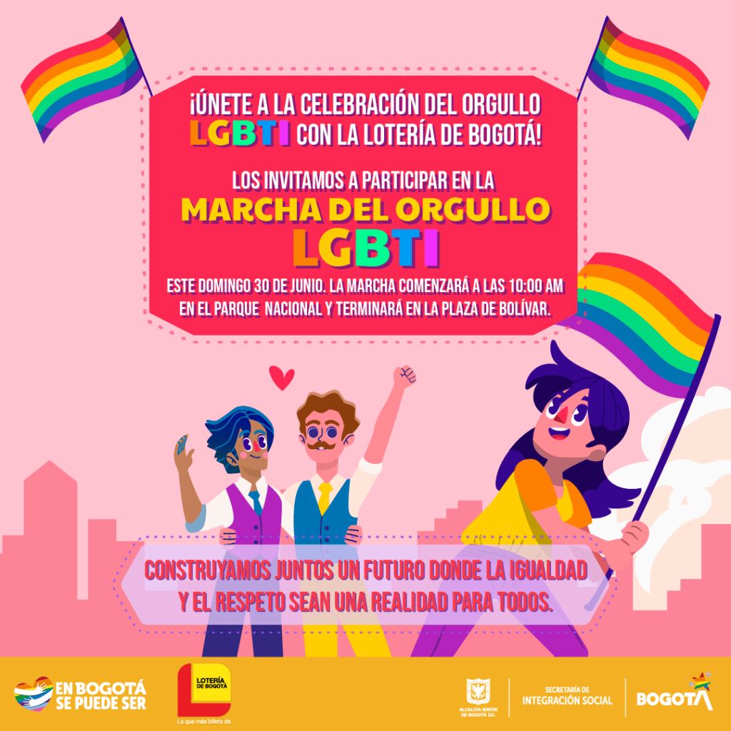 Lotería de Bogotá celebra el Mes del Orgullo LGBTI