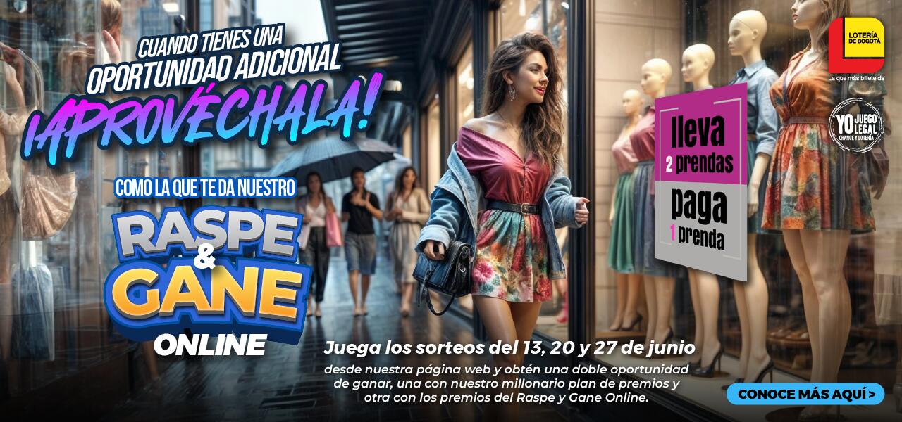 Raspe y Gane Online - Lotería de Bogotá